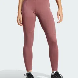 Adidas Burgundy Fitted Sports Tights-picture-37