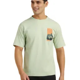 Allen Solly Green Cotton Regular Fit Printed T-Shirt-picture-48