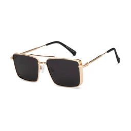 Vincent Chase Grey UV Protection Rectangular Unisex Sunglasses-image-1