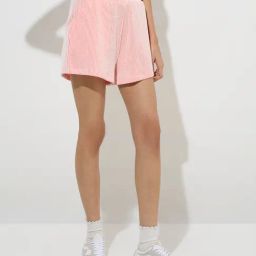 Studiofit by Westside Orange Textured High-Rise Cotton-Blend Shorts-picture-17