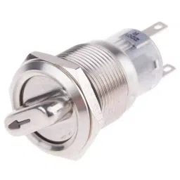 RS PRO 2 Position on-on Rotary Switch 5 A at 250 V ac Quick Connect Solder, 8771974-19