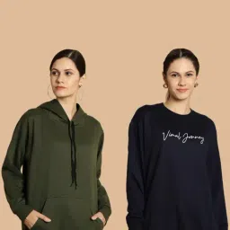 Vimal Jonney Navy & Green Printed Sweatshirt - Pack Of 2-picture-49