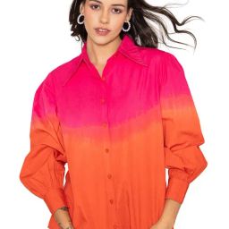 Lounge Dreams Pink Cotton Regular Tie & Dye Casual Shirts-image-88