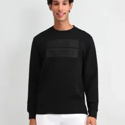 U.S. Polo Assn. Denim Co. Black Cotton Regular Fit Logo Printed Sweatshirt-picture-32