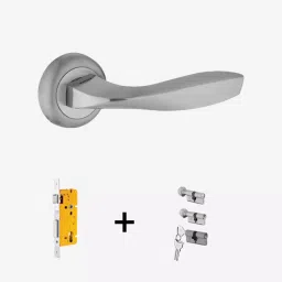 Dorset Zara ML ZA OR Combo Lock Sets with Coin and Knob Cylinder (70 mm) -SS Finish-0