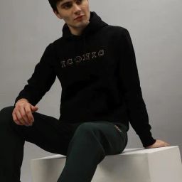 Iconic Men Typography Regular Fit Poly Cotton Sweatshirts-image-3