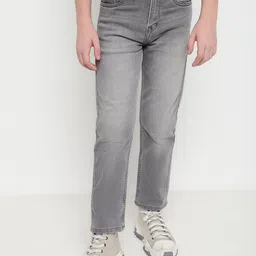 Octave Boys Mid-Rise Regular Fit Low Distress Jeans-image-6