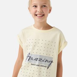 Juniors by Babyshop Girls Printed Extended Sleeves Pure Cotton T-shirt-image-54