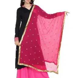 Dupatta Bazaar Pink Dupatta-16