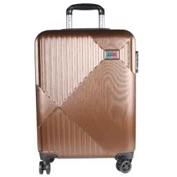 Peter England Brown 8 Wheel Large Hard Cabin Trolley - 39 cm-image-42