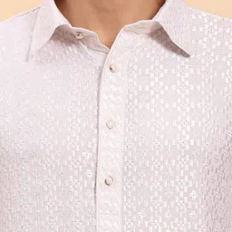 Pro-Ethic STYLE DEVELOPER Men Regular Sequinned Kurta with Pyjamas image 4