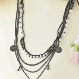 RICHEERA Silver-Plated Antique Necklace-77