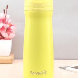 Servewell Ohio Stainless Steel Vacuum Bottle Lemon Yellow - 500 ml-image-14