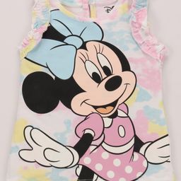 Babyhug Disney Cotton Sleeveless Top With Frills Detailing & Minnie Mouse Graphics - Multicolour-image-25