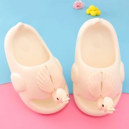 Oh! Pair Clogs with Swan Applique - White-picture-4