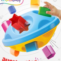 Intellibaby Premium Multicoloured Shape Sorting UFO with Unique Shape Blocks - Multicolour-19