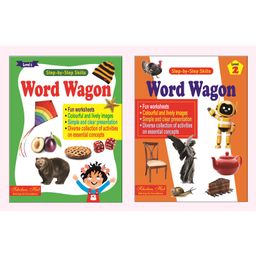 Step by Step Skills- Word Wagon Level-1 & 2 (Pack of 2) (Tearable Colourful Worksheets) |With Answers-image-83