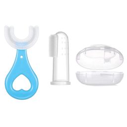 Baby Miniature Soft Silicone Finger Toothbrush with U Shape Soft Bristles Brush for Kids - Color May Vary-29