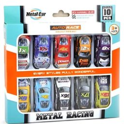 YAMAMA Racing Car Toys For Kids Colorful Alloy Metal Die-cast Pull Back Powered Fun Enaging Racing Car Toys 10 Pcs Multicolor-17