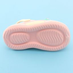 Oh! Pair Slip On Clogs with Croc Applique & Back Strap - Pink image 5