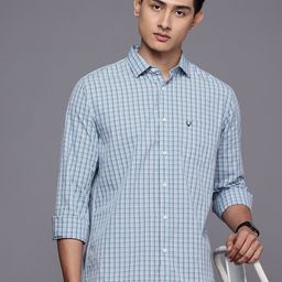 Allen Solly Pure Cotton Classic Fit Checked Casual Shirt-picture-27