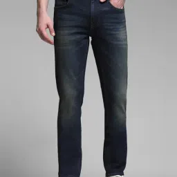 Jack & Jones Dark Blue Cotton Skinny Fit Jeans-picture-13