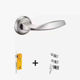 Dorset Zara ML ZA OR Combo Lock Sets with Both Side Key Cylinder (60 mm) -SC Finish image 1