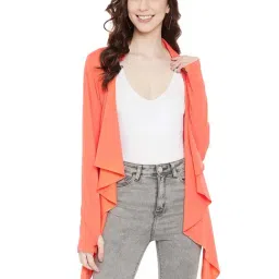 Hypernation Coral Cotton Shrug-image-4