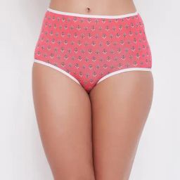 Clovia Pink Printed Hipster Panty-image-44