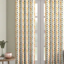 Romee Multicolor Velvet 7 ft Door Curtain - Single Piece-31