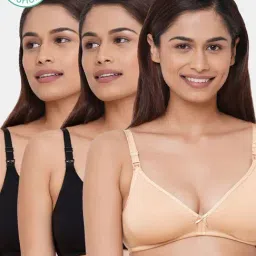 Inner Sense Multicolored Non Wired Non Padded Nursing Bra (Pack Of 3)-picture-1
