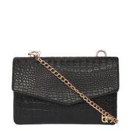 Bagsy Malone Black Textured Medium Handbag-image-78