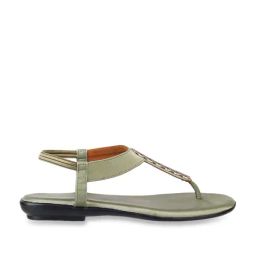 Walkway Women's Green Sling Back Sandals-image-67