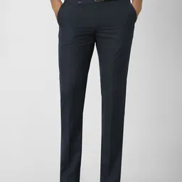 Van Heusen Men Checked Slim Fit Trousers-picture-8