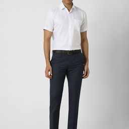 Van Heusen Men Checked Slim Fit Trousers image 2