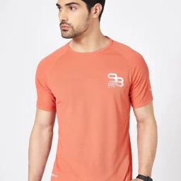 Ajile By Pantaloons Peach Slim Fit Printed T-Shirt-picture-25