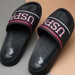 U.S. Polo Assn. Men's CLOYEE 5.0 Black Slides-33