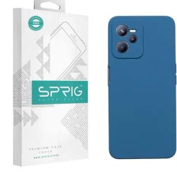 Sprig Liquid Silicone Back Cover for Realme C35 (Blue)-image-87