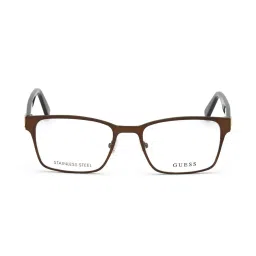 Guess Brown Rectangular Eye Frames for Men image 1
