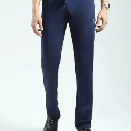 Rock.It Navy Blue Regular Fit Trackpants-image-35