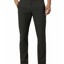 Van Heusen Black Cotton Slim Fit Printed Trousers-image-31