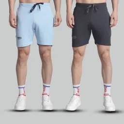 Vimal Jonney Multicolor Polyester Regular fit Solid Bermuda Shorts Pack of 2 image 1