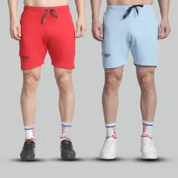 Vimal Jonney Multicolor Polyester Regular fit Solid Bermuda Shorts Pack of 2 image 1