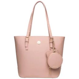 Anne Klein Rose Solid Tote Handbag with Card Case-image-23