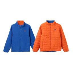 United Colors of Benetton Kids Multicolor Solid Full Sleeves Reversible Jacket-image-86