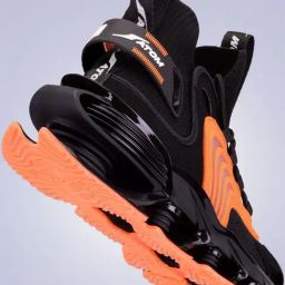 Atom Men's Spring Edge Alpha 1 Black Running Shoes-1