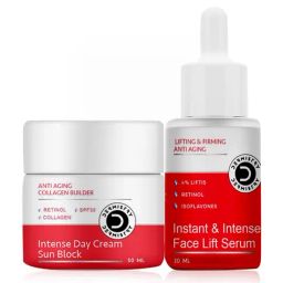 Dermistry Anti Ageing Collagen Builder Intense Day Cream Sun Block & Face Lift Serum Combo-5