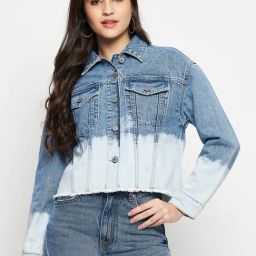Madame Blue Cotton Printed Jacket-image-48