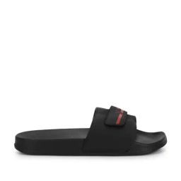 Yoho Men's Black Slides image 2