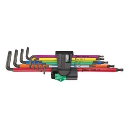 Wera MULTICOLOUR L-KEY SET, LONG, 9PCS, 967/9 TX XL MULTICOLOUR 1-12